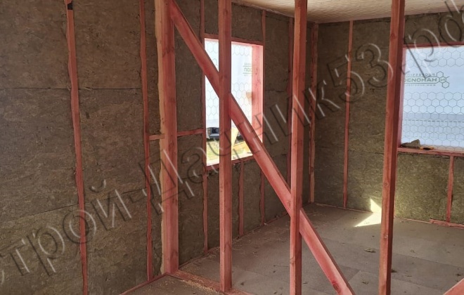 4 Каркасный дом Д-139, 8х7м, 62 М², Московская область, Сергиево  Посадский район, ДНТ Удачное (12)